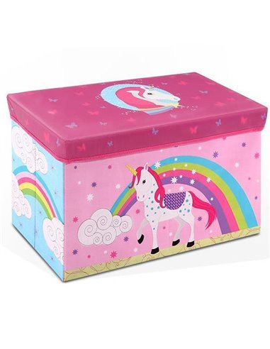 Κουτί αποθήκευσης υφασμάτινο μονόκερος Υ35x60x30εκ.