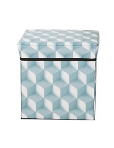 Σκαμπό-κουτί αποθήκευσης κύβοι Υ30x30x30εκ.