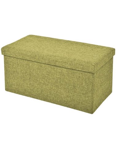 Σκαμπό με αποθηκευτικό χώρο, πράσινο, Υ36x76x38 εκ.