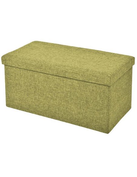 Σκαμπό με αποθηκευτικό χώρο, πράσινο, Υ36x76x38 εκ.