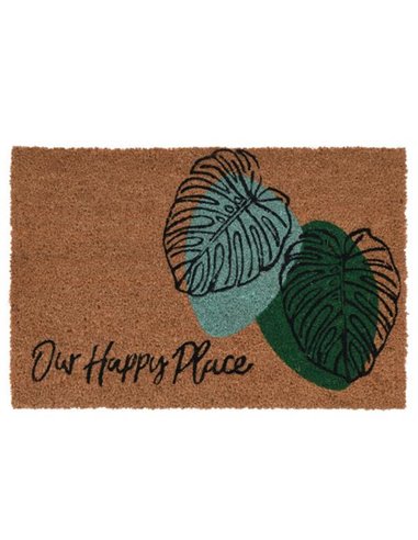 Ταπέτο εισόδου "Our happy place" 59x39εκ.