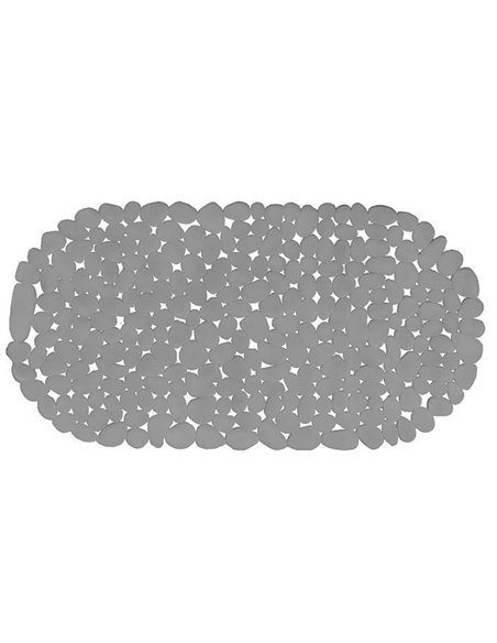 Αντιολισθητικό πατάκι μπάνιου γκρι 66x39εκ.