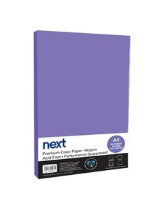 Χαρτόνι φωτοαντιγραφικό μωβ Α4,160γρ,100φ.