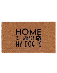 Χαλάκι εισόδου "Home is where the dos is" 43x73εκ.