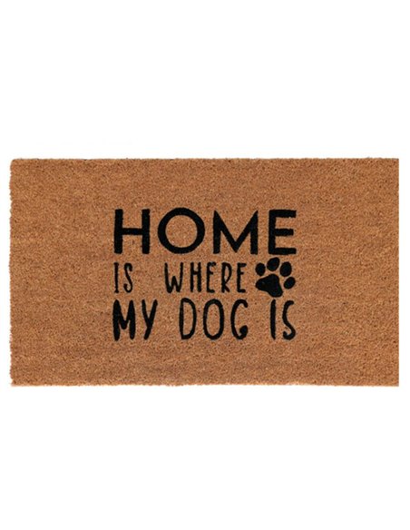 Χαλάκι εισόδου "Home is where the dos is" 43x73εκ.