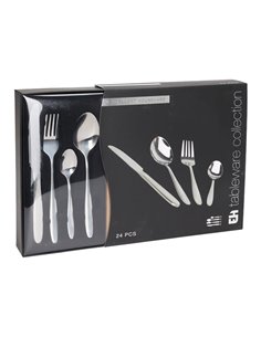 Σετ μαχαιροπίρουνα ασημί 24 τεμάχια