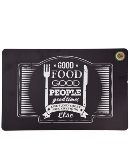 Σουπλά φαγητού Good food από πολυπροπυλένιο 42x29εκ.