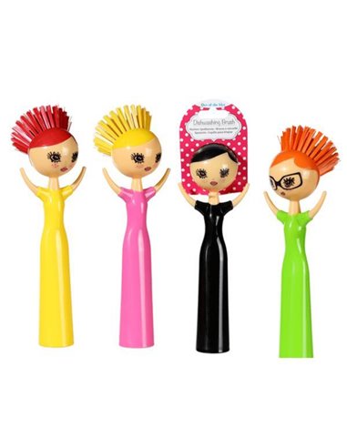 Βούρτσα πιάτων "Funky Lady" 23εκ.