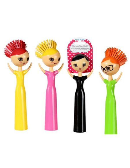 Βούρτσα πιάτων "Funky Lady" 23εκ.