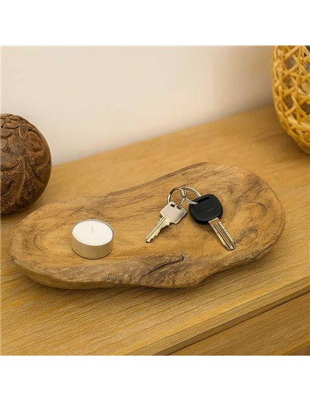 Μπωλ διακοσμητικό Nextdeco Tribeca ανακυκλωμένο ξύλο teak Y5x28x14εκ.