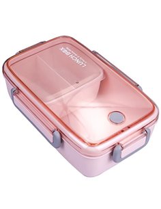 Lunch Box bamboo 3 θέσεων με χωρίσματα Υ7,1x23,4x15εκ.