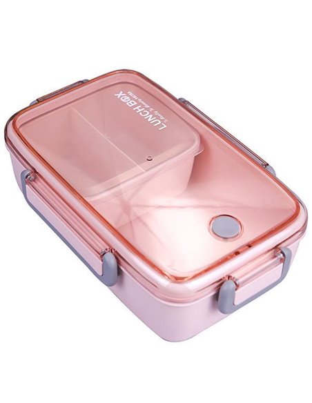 Lunch Box bamboo 3 θέσεων με χωρίσματα Υ7,1x23,4x15εκ.