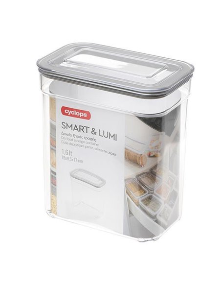 Cyclops δοχείο ξηράς τροφής 1600ml. Υ17x15x9.5εκ.