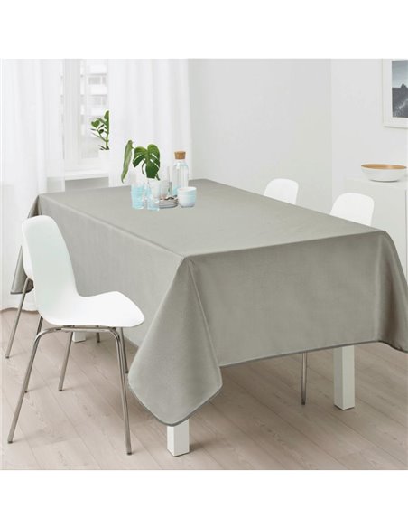 Τραπεζομάντηλο αλέκιαστο γκρι 100% polyester 150x220εκ.