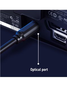 CABLETIME καλώδιο ήχου Toslink CT-AV380-H035, 2m, μαύρο