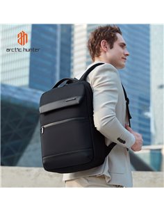 ARCTIC HUNTER τσάντα πλάτης B00671 με θήκη laptop 15.6", 16L, μαύρη