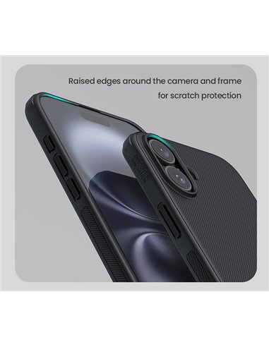 NILLKIN θήκη Super Frosted Shield Pro για iPhone 16, μαύρη