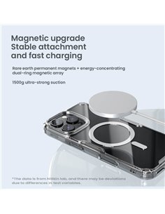 NILLKIN θήκη Nature TPU Pro Magnetic για iPhone 16 Pro, διάφανη-μπλε