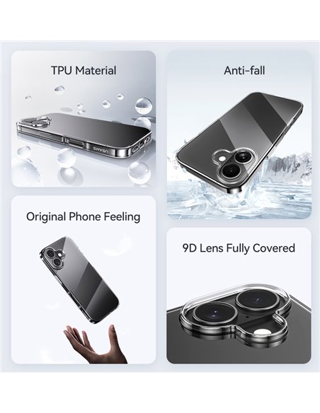 USAMS θήκη Primary US-BH888 για iPhone 16 Pro Max, διάφανη