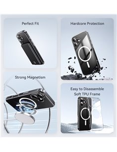 USAMS θήκη Ice Magnet US-BH890 για iPhone 16 Pro, διάφανη