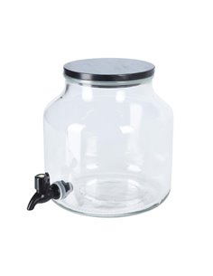 Γυάλινο δοχείο με βρυσάκι 5,2l.