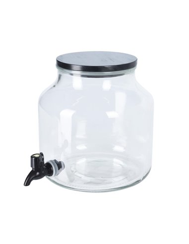 Γυάλινο δοχείο με βρυσάκι 5,2l.