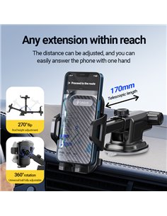 CELEBRAT βάση smartphone αυτοκινήτου HC-24 για ταμπλό, μαύρη