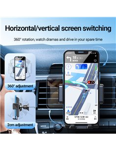 CELEBRAT βάση smartphone αυτοκινήτου HC-25 για αεραγωγούς, μαύρη