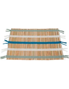 Σουπλά φαγητού πράσινο-λευκό-μπλε 45x35εκ