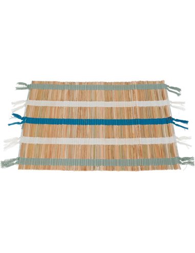 Σουπλά φαγητού πράσινο-λευκό-μπλε 45x35εκ