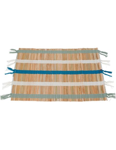 Σουπλά φαγητού πράσινο-λευκό-μπλε 45x35εκ