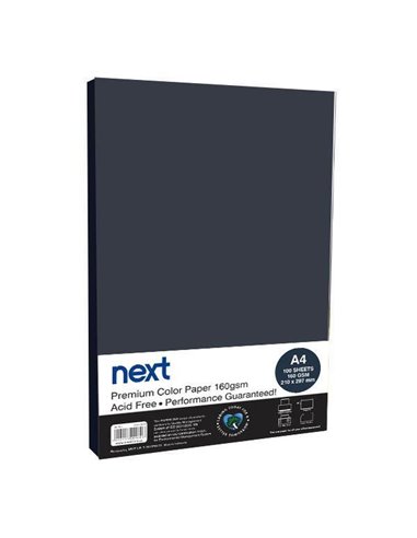 Χαρτόνι φωτοαντιγραφικό μαύρο Α4,160γρ,100φ.