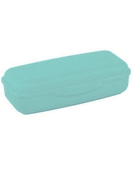 Φαγητοδοχείο μπαγκέτα - μολυβοθήκη πράσινο 1000 ml Υ5,5x25x10εκ.