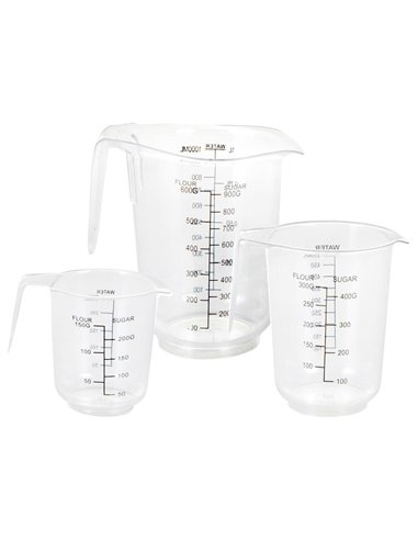 Σετ δοσομετρητή από πλαστικό 3 τεμάχια