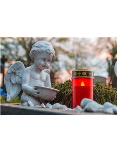 GOOBAY LED φωτιστικό κερί αφιέρωσης 74366, 2400K, IP44, κόκκινο