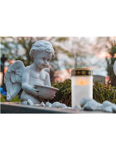 GOOBAY LED φωτιστικό κερί αφιέρωσης 74367, 2400K, IP44, λευκό