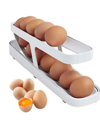 Παλέτα αυγοθήκη, first in-first out, για 12-14 αυγά, Y10,5x35,8x8,6εκ.