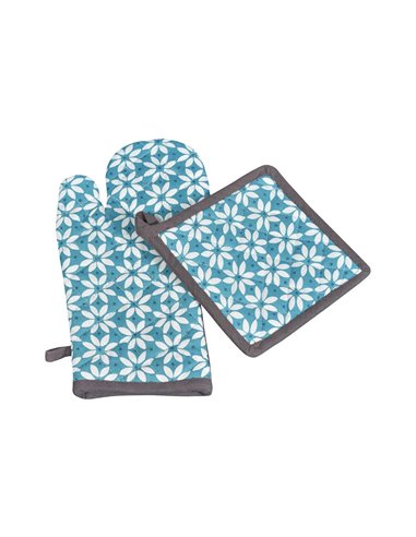 Σετ πιάστρα-γάντι φούρνου  "Hilda" 100% βαμβάκι