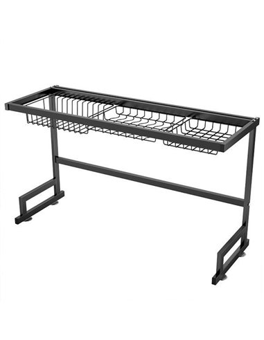 Πιατοθήκη νεροχύτη κουζίνας μεταλλική Υ51,5x85x31,5εκ.