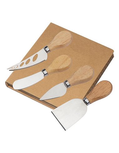 Σετ κοπής τυριών 4 τεμαχίων 17x19,6x1,9εκ.