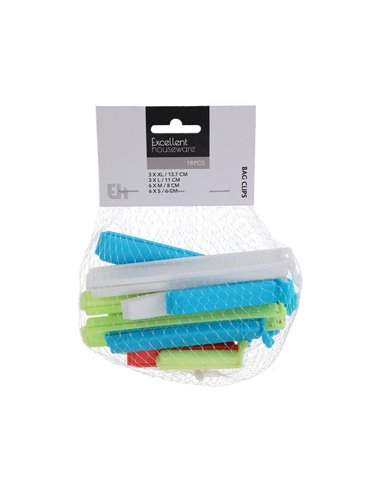 Κλιπ πλαστικά αεροστεγούς κλεισίματος 18 τεμάχια