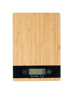 Ζυγαριά ψηφιακή κουζίνας eco από ξύλο μπαμπού 1g - 5Kg.
