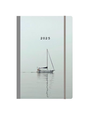 Next ημερολόγιο 2025 Trends ημερήσιο flexi με λάστιχο 12x17εκ. Sail away