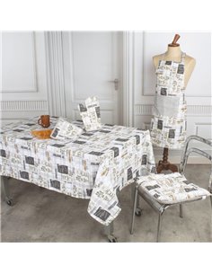 Τραπεζομάντηλο "Bistro" 100% βαμβάκι 140x140εκ.