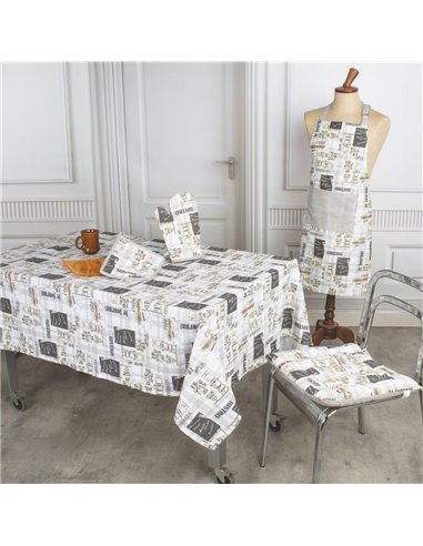 Τραπεζομάντηλο "Bistro" 100% βαμβάκι 140x140εκ.