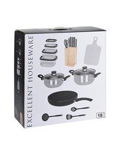 Σετ σκευών - εργαλείων μαγειρικής 18 τεμαχίων