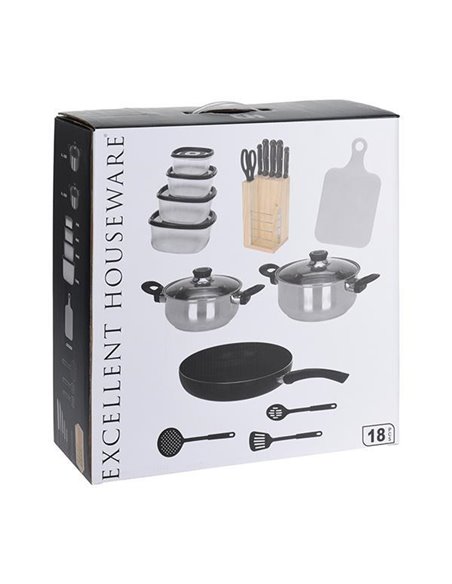 Σετ σκευών - εργαλείων μαγειρικής 18 τεμαχίων