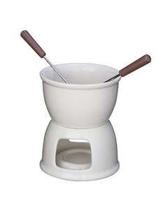 Σετ φοντύ σοκολάτας από πορσελάνη Ø12xΥ14εκ.