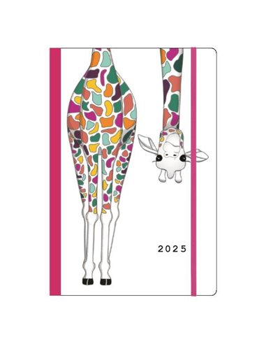 Next ημερολόγιο 2025 Trends ημερήσιο flexi με λάστιχο 12x17εκ. Giraffe