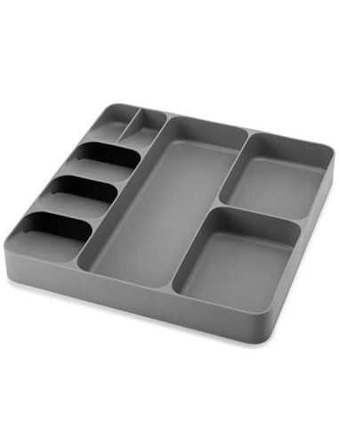 Θήκη για μαχαιροπίρουνα, γκρι, 40x38,5x5εκ.